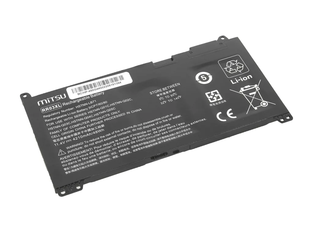 20251106114525_mitsu_symvati_mpataria_gia_hp_hp_450_g4_hp_470_g4_me_3500mah_bc_hp_450g4.jpeg Mitsu Συμβατή Μπαταρία για HP HP 450 G4, HP 470 G4 με 3500mAh (BC/HP-450G4) - Image 1