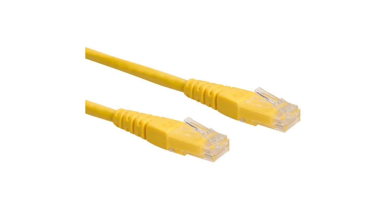Roline U/UTP Cat.6 (Gigabit) Καλώδιο Δικτύου Ethernet 3m Κίτρινο 21.15.1552 - Image 1