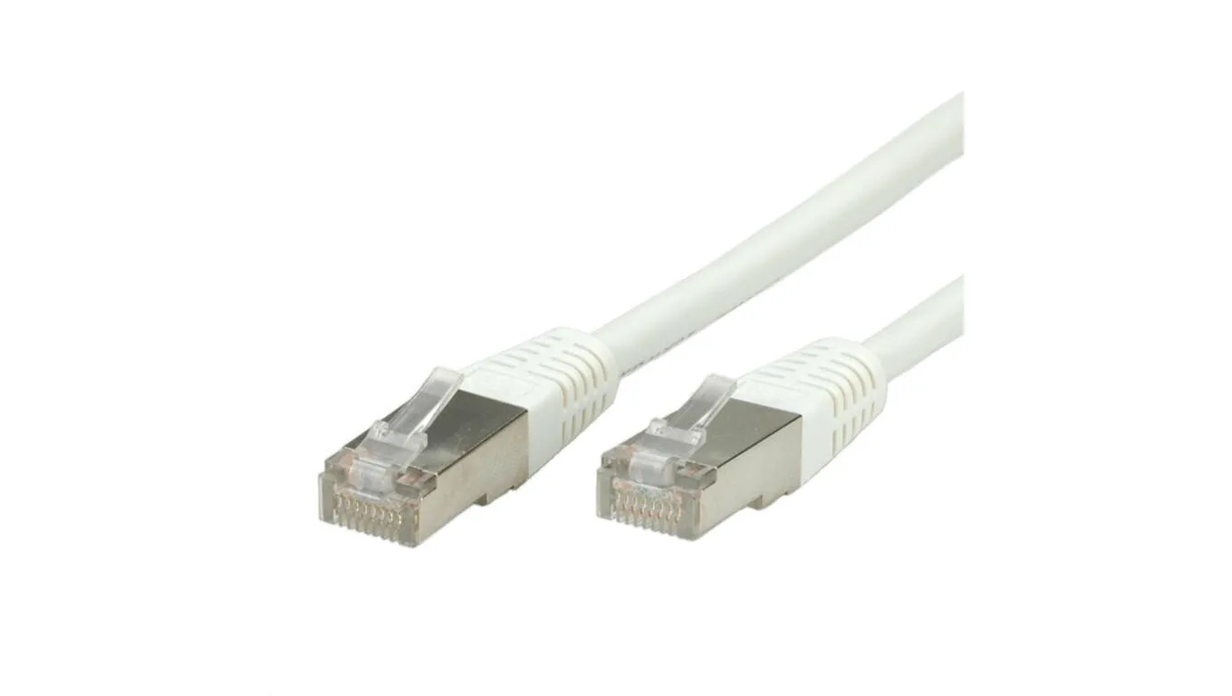 Value S/FTP Cat.6 (Gigabit) Καλώδιο Δικτύου Ethernet 1m Λευκό 21.99.1336 - Image 1