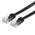 Value Flat U/UTP Cat.6 (Gigabit) Καλώδιο Δικτύου Ethernet 0.5m Μαύρο 21.99.0960