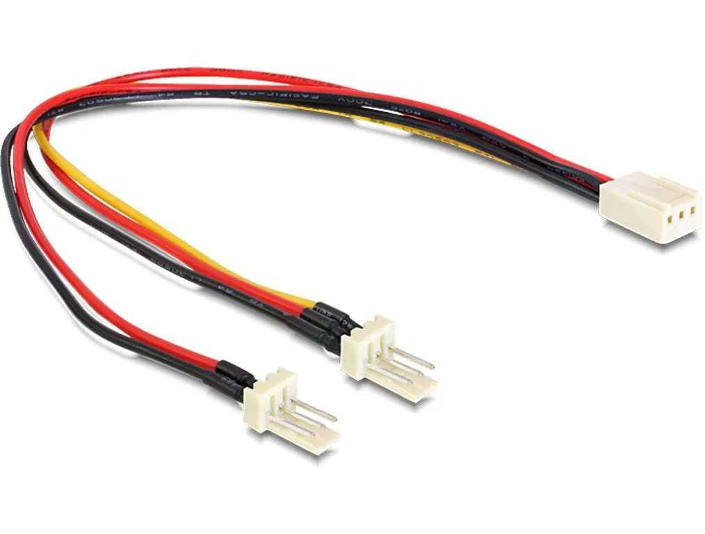 20251106124300_delock_3_pin_fan_3_pin_fan_cable_0_22m_polychromo_89343.jpeg DeLock 3-Pin Fan - 3-Pin Fan Cable 0.22m Πολύχρωμο 89343 - Image 1