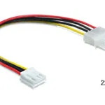DeLock 4-Pin Molex - 4-Pin Floppy Cable 0.24m Πολύχρωμο 83184