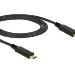 DeLock USB 3.1 Cable USB-C male - USB-C PD Μαύρο 1m 83661