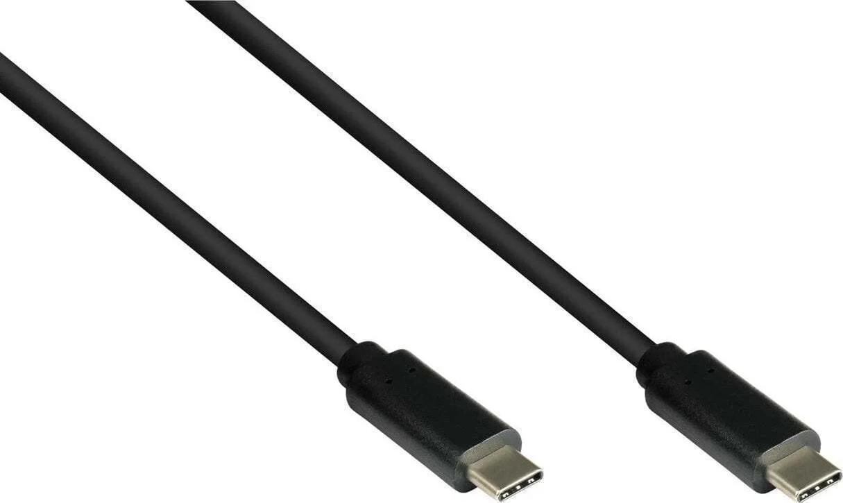 Good Connections Braided USB 3.1 Cable USB-C male - USB-C 100W PD Μαύρο 2m GC-M0115 - Image 1