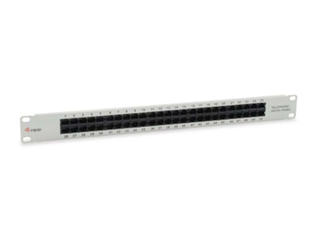 20251106133053_equip_patch_panel_gia_rack_1u_19_gri_125297.jpeg Equip Patch Panel για Rack 1U 19" Γκρι 125297 - Image 1