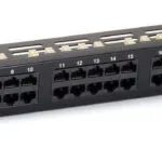 Equip Patch Panel για Rack 1U 19" cat6 Μαύρο 135424