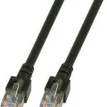 EFB SF/UTP Cat.5e (Gigabit) Καλώδιο Δικτύου Ethernet 3m Μαύρο K5456.3