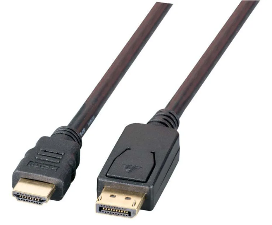 EFB Cable DisplayPort male - HDMI male 1m Μαύρο (K5561SW.1V2) - Image 1