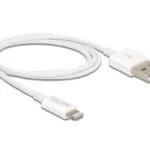 DeLock USB to Lightning Cable Λευκό 1m (83000)