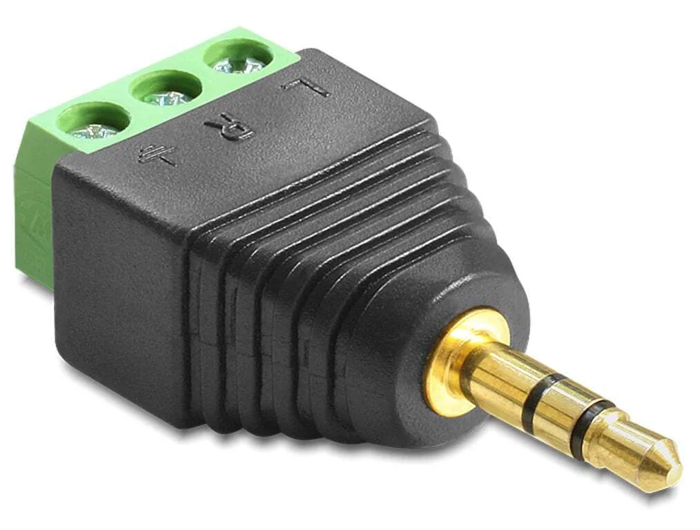 DeLock Βύσμα 3.5mm Jack male Μαύρο 65419 - Image 1