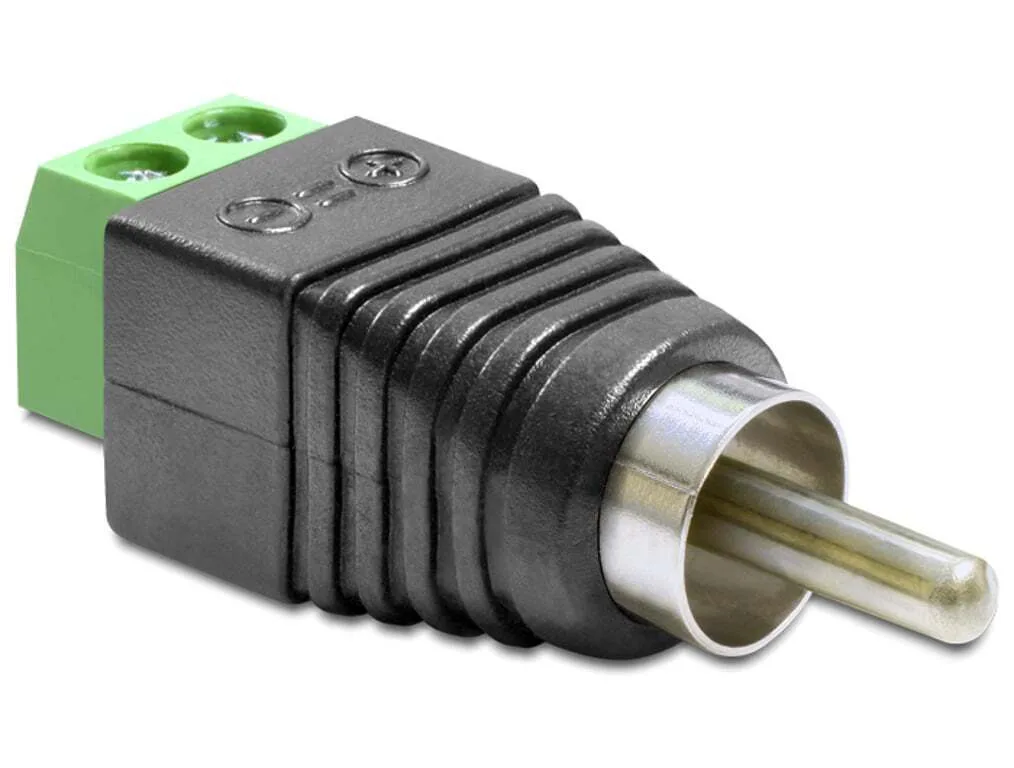 20251106162436_delock_adapter_rca_male_to_terminal_block_2_pin_65417.jpeg DeLock Adapter RCA male to Terminal Block 2 pin (65417) - Image 1