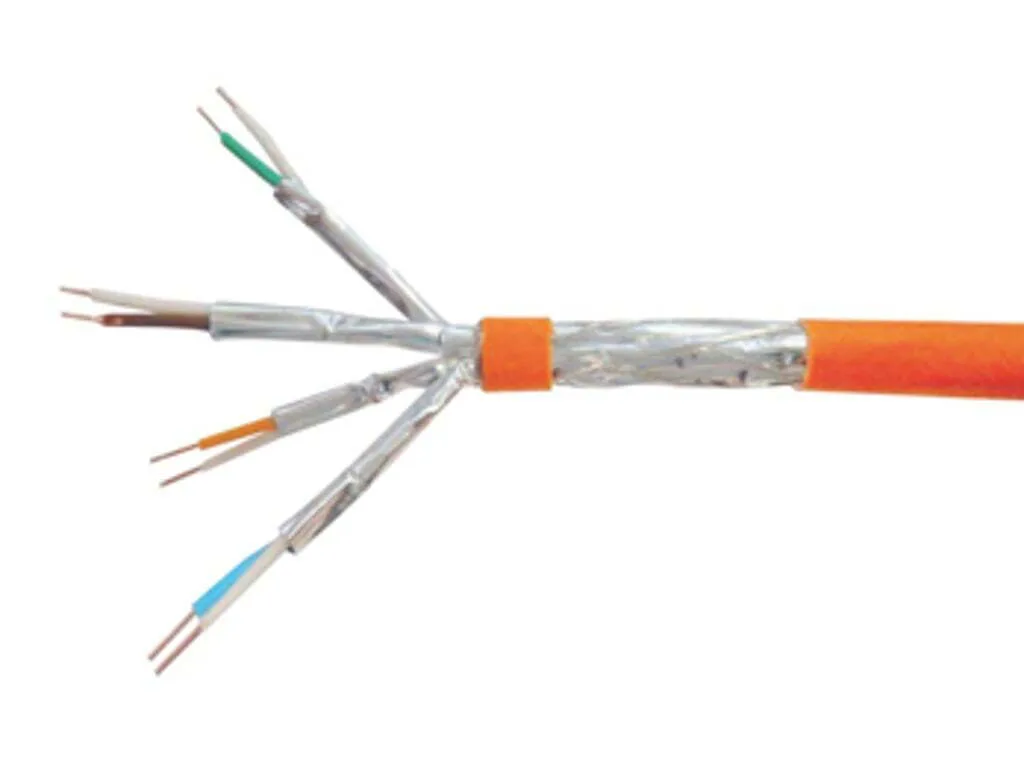 Equip S/FTP Cat.7 (10Gbps) Καλώδιο Δικτύου Ethernet χωρίς ακροδέκτες 100m Πορτοκαλί 187321 - Image 1