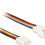 DeLock Cable Pwm Fan Connection 4 Pin 0.5m 4-Pin pwm - 4-Pin pwm Cable 0.5m Πολύχρωμο 85362