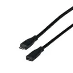 EFB USB 2.0 Cable USB-C male - USB-C female Μαύρο 1m