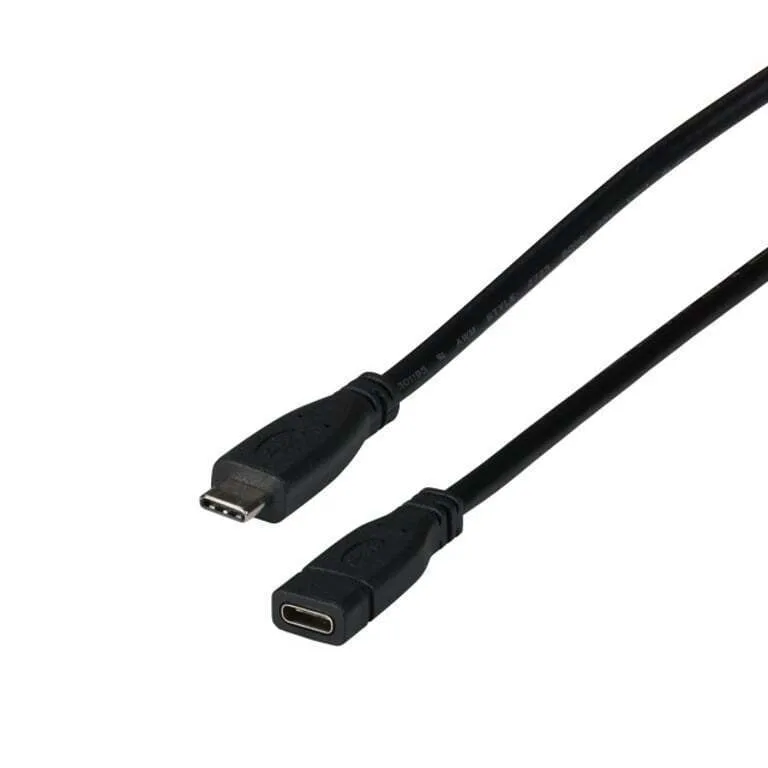 EFB USB 2.0 Cable USB-C male - USB-C female Μαύρο 1m - Image 1