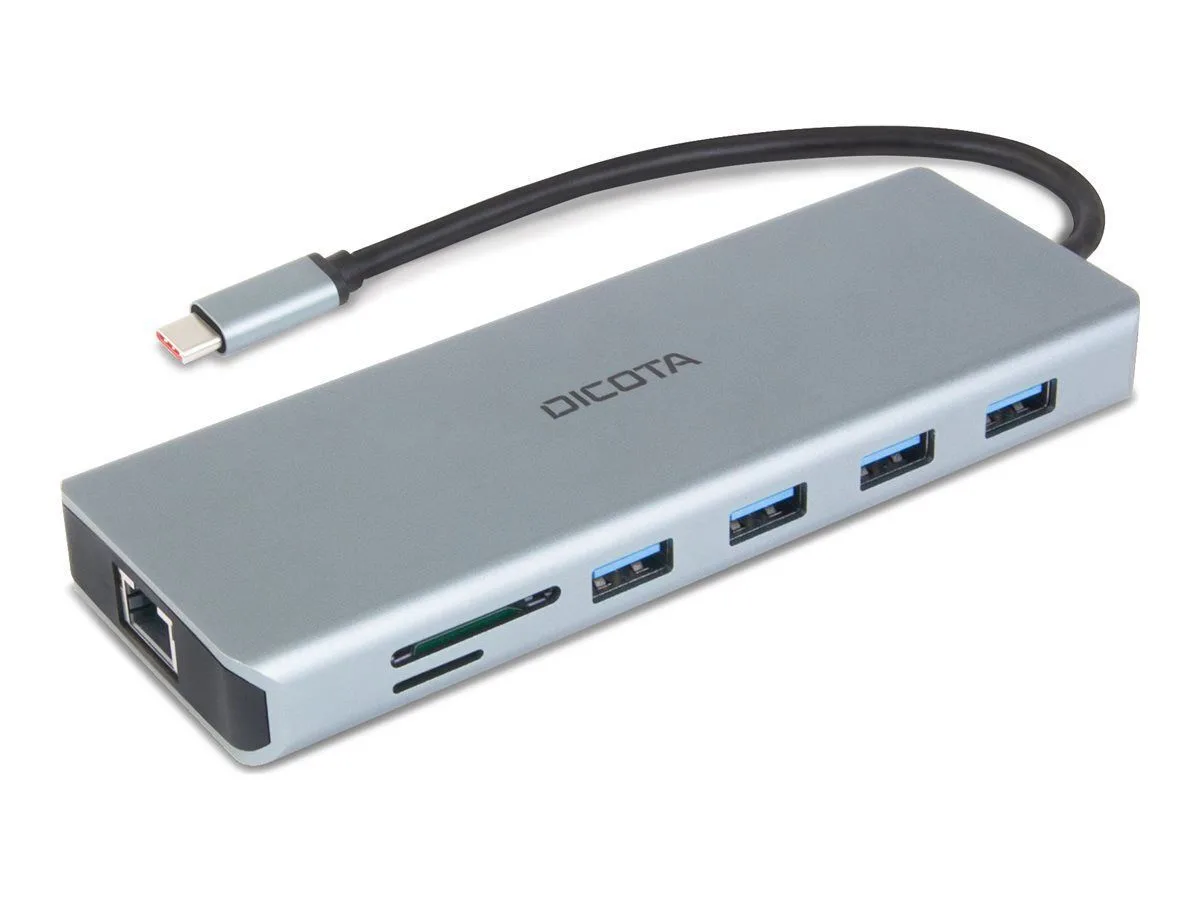 20251110170421_dicota_usb_c_docking_station_me_hdmi_4k_pd_ethernet_asimi_d32065.jpeg Dicota USB-C Docking Station με HDMI 4K PD Ethernet Ασημί (D32065) - Image 1