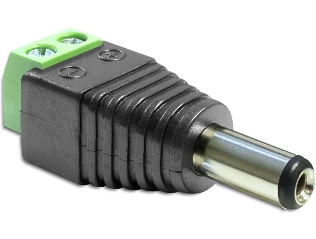 20251110170434_delock_dc_5_5_x_2_1_mm_dc_adapter_male_2_pin_terminal_65396.jpeg DeLock Βύσμα DC male Μαύρο 65396 - Image 1