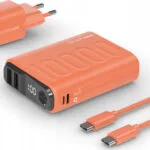 RealPower PB-10000PD+ Power Bank 10000mAh 18W με 2 Θύρες USB-A και Θύρα USB-C Power Delivery Πορτοκαλί