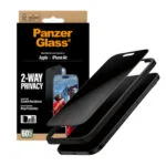 PanzerGlass 2-Way Ultra-Wide Fit EasyAligner Privacy Tempered Glass Μαύρο (iPhone Air) PG74944
