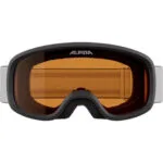 Alpina Piney 2.0 A7318411 Μάσκα Σκι & Snowboard Ενηλίκων Λευκή με Φακό σε Πορτοκαλί Χρώμα