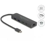 DeLock 64110 Hub 5 Θυρών USB 3.2 με σύνδεση USB-C / Ethernet 64110
