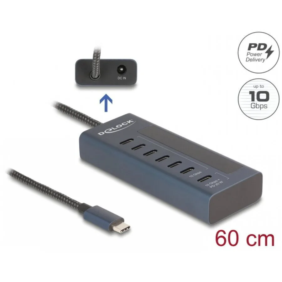 20251114132157_delock_64288_usb_3_2_hub_7_thyron_me_syndesi_usb_c_thyra_fortisis_kai_exoteriki_parochi_reymatos_64288.jpeg DeLock 64288 Hub 7 Θυρών USB 3.2 με σύνδεση USB-C 64288 - Image 1