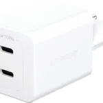 Empower by PanzerGlass Φορτιστής Χωρίς Καλώδιο GaN με 2 Θύρες USB-C 45W Ασημί (EM58685)