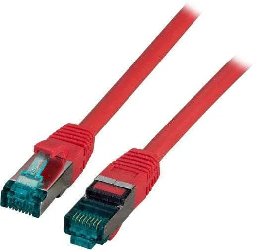 EFB S/FTP Cat.6a (Gigabit) Καλώδιο Δικτύου Ethernet 10m Κόκκινο MK6001.10R - Image 1