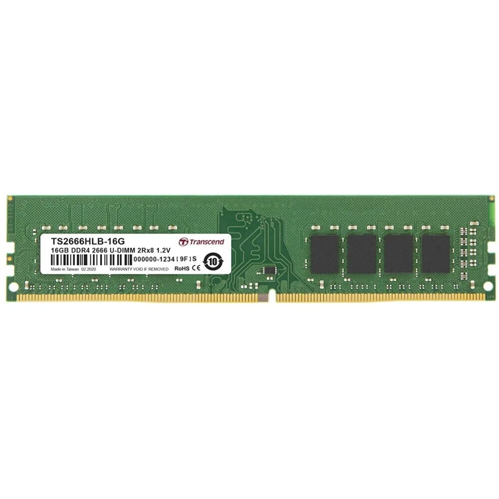 Transcend DDR4 με Module 1x16GB και Ταχύτητα 2666 για Desktop TS2666HLB-16G - Image 1