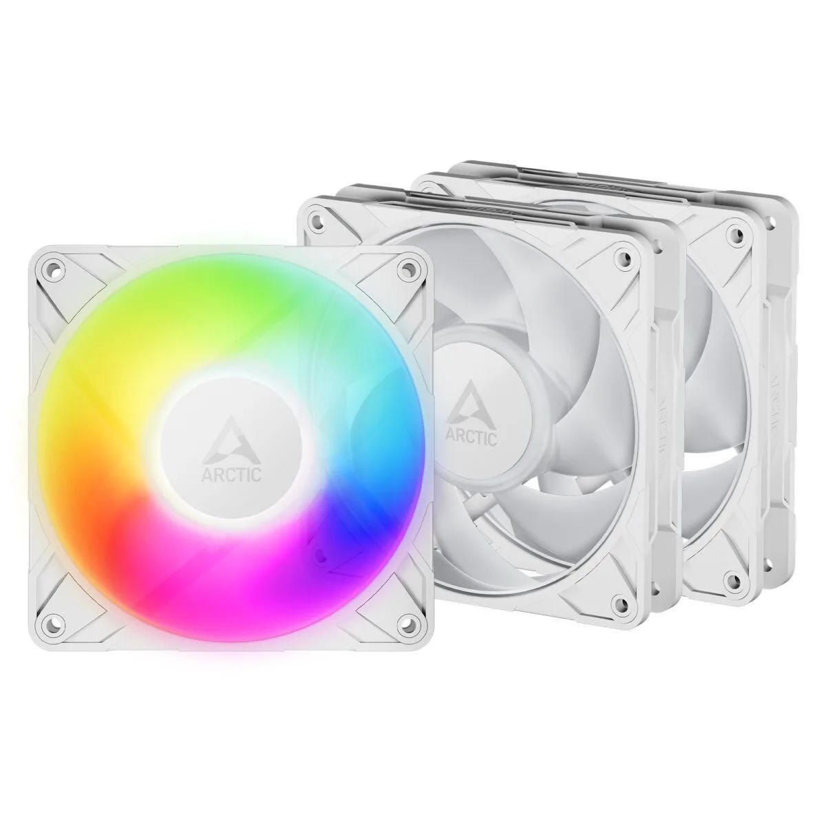 Arctic P14 Pro Case Fan 140mm (2500rpm) με ARGB Φωτισμό και Σύνδεση 4-Pin PWM 3τμχ Λευκό - Image 1