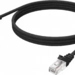 Vision U/UTP Cat.6 (Gigabit) Καλώδιο Δικτύου Ethernet 1m Μαύρο
