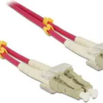 DeLock Καλώδιο Οπτικής Ίνας LC-LC 2m Ροζ 84641