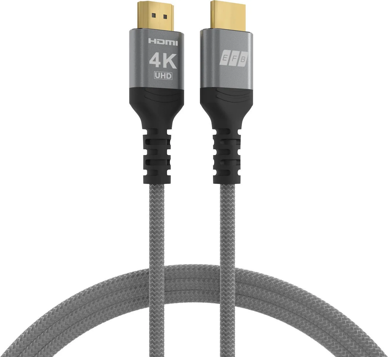 EFB HDMI 2.0 Premium High Speed 4K 60Hz HDR Cable HDMI male - HDMI male 3m Γκρι - Image 1