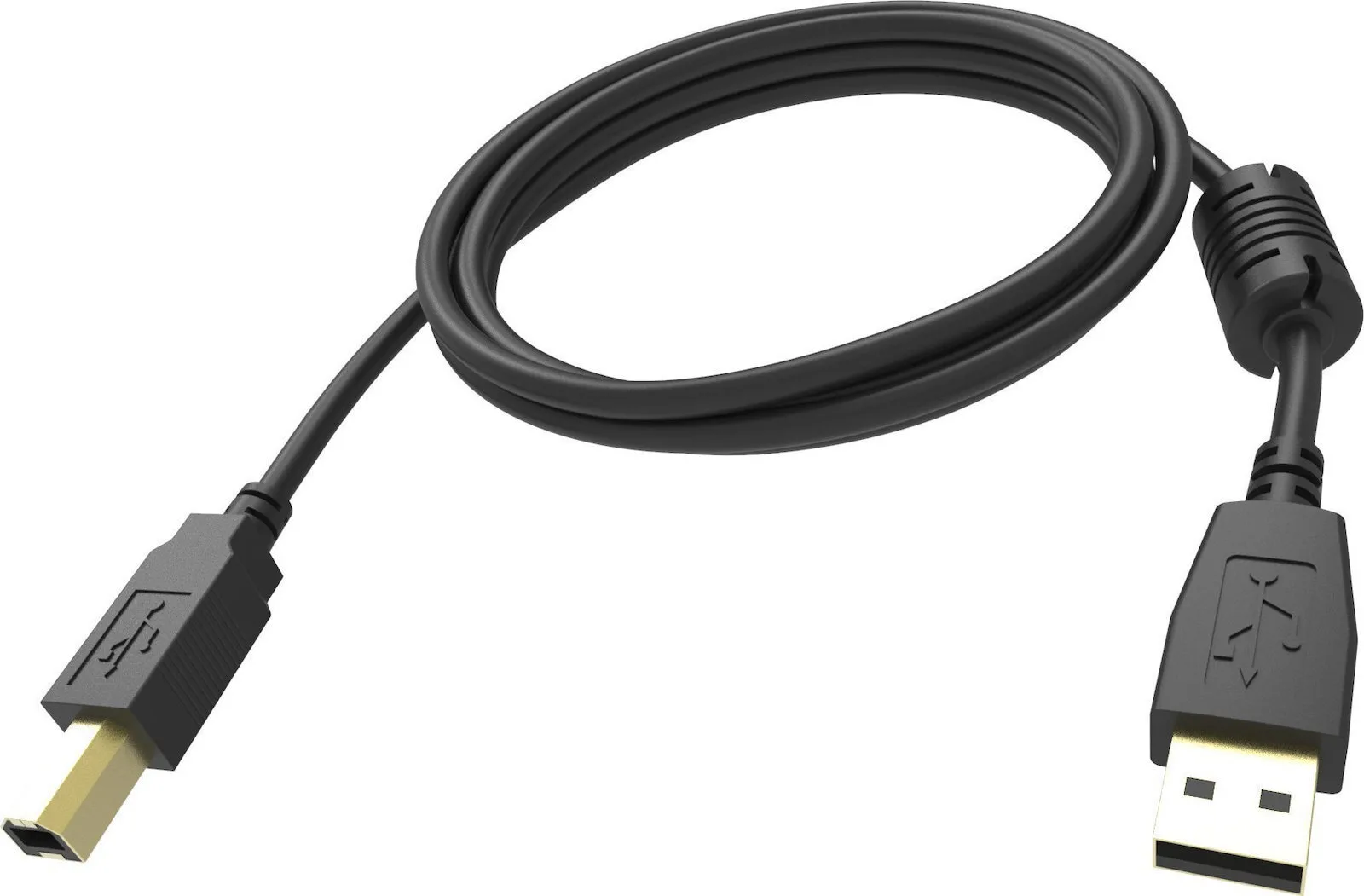 Vision USB 2.0 Cable USB-A male - USB-B male Χρυσό - Image 1