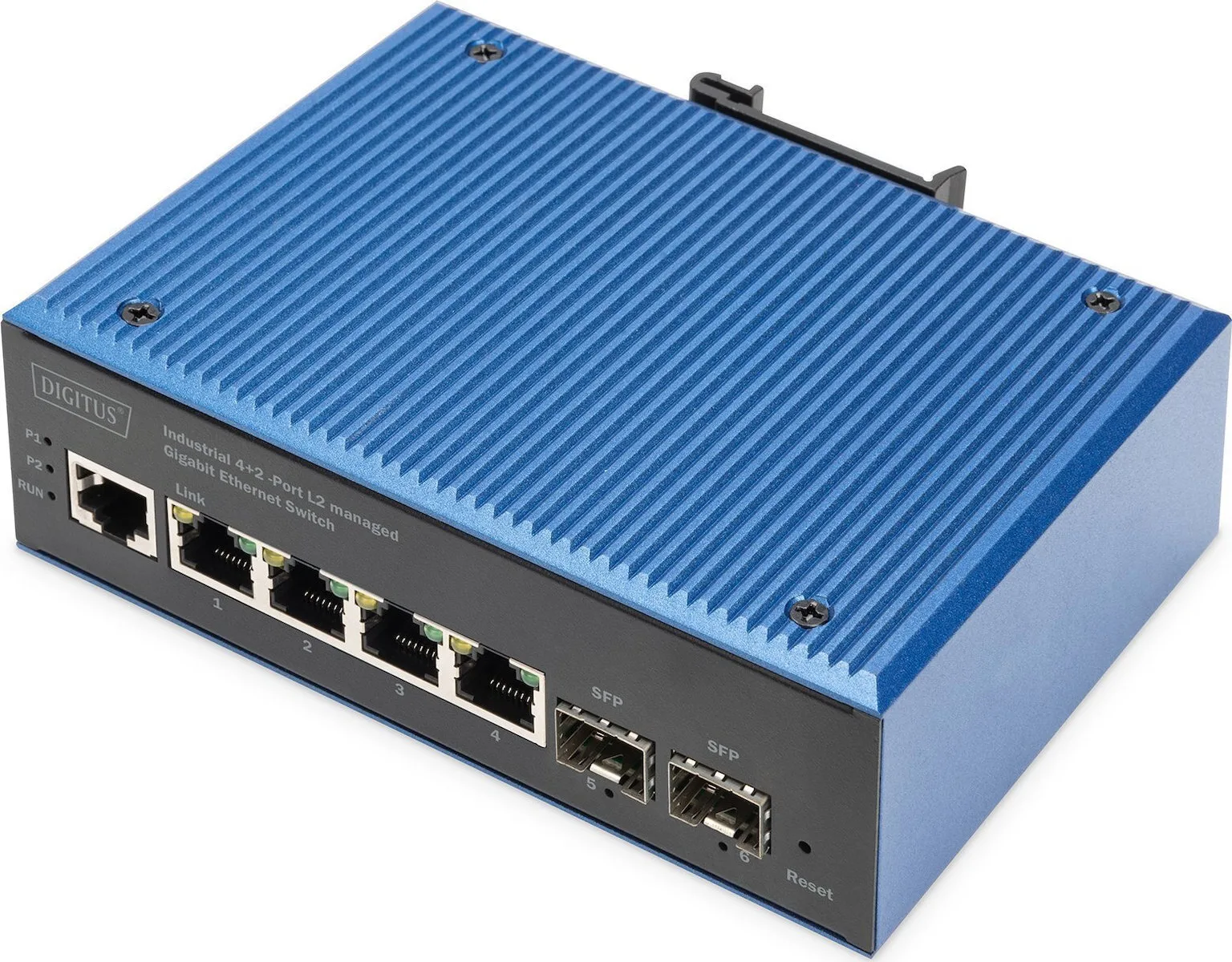 Digitus DN-651154 Managed L2 Switch με 4 Θύρες Gigabit (1Gbps) Ethernet και 2 SFP Θύρες - Image 1