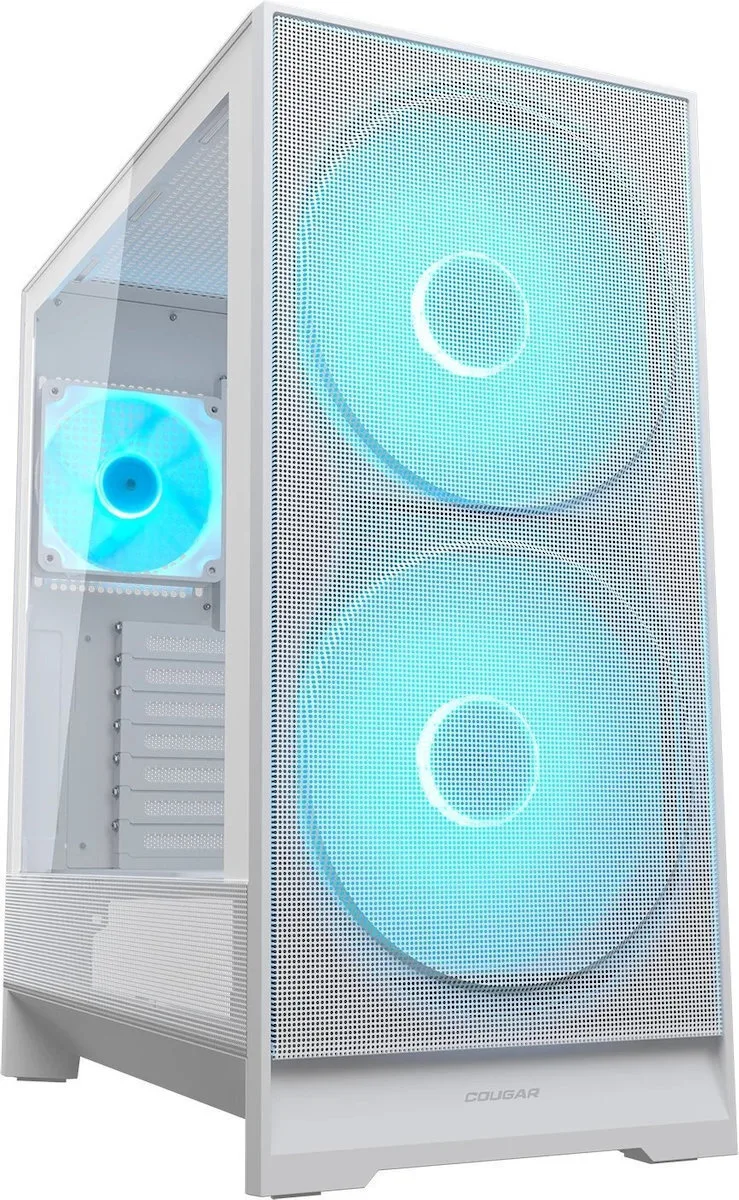 Cougar Airface 180 Gaming Midi Tower Κουτί Υπολογιστή με Πλαϊνό Παράθυρο και ARGB Φωτισμό Λευκό - Image 1
