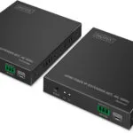 Hdmi Extender Digitus Set Fiber Ip 4k/60hz Black