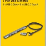 DeLock Hub 7 Θυρών USB 3.2 με σύνδεση USB-A Γκρι 64273