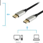 Equip Cable DisplayPort male - DisplayPort male 1.4m Μαύρο (119266)
