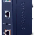 Planet Technology Industrial Single-Port Multi-Gigabit 802.3bt PoE++ Injector (60 Watts, -40~75 degrees C, 48~56VDC)