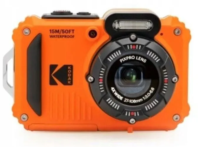 20251120133235_kodak_wpz2_compact_fotografiki_michani_16mp_full_hd_1080p_optikou_zoum_4x_portokali.jpeg Kodak WPZ2 Compact Φωτογραφική Μηχανή 16MP Full HD (1080p) Οπτικού Ζουμ 4x Πορτοκαλί - Image 1
