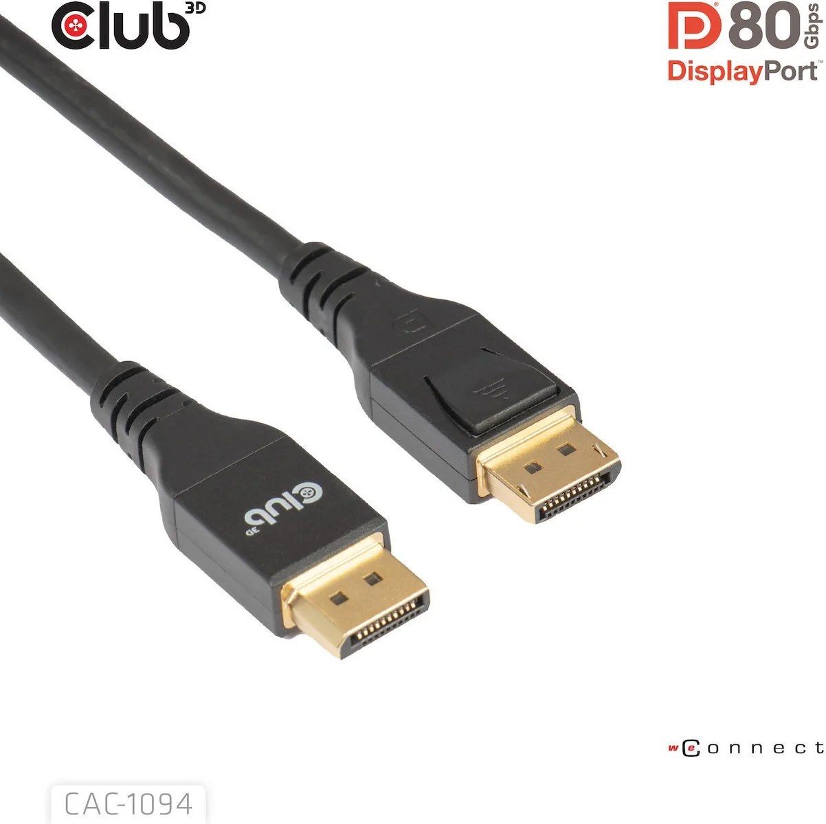 Club3D Cable DisplayPort male - DisplayPort male 2m Μαύρο (CAC-1094) - Image 1