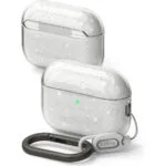 Ringke Air Θήκη Σιλικόνης με Γάντζο Glitter Clear για Apple AirPods Pro 3