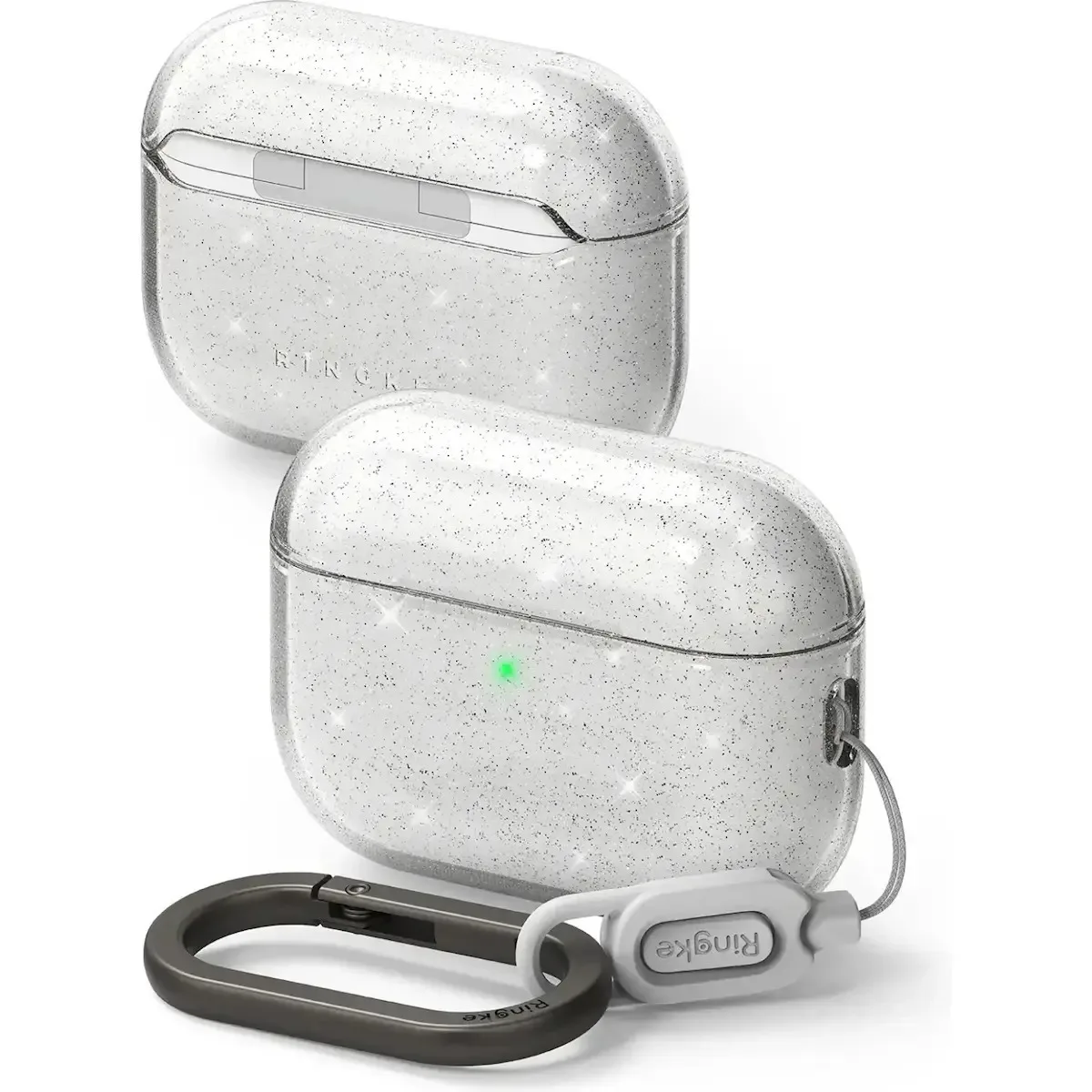 20251121161415_ringke_air_thiki_silikonis_me_gantzo_glitter_clear_gia_apple_airpods_pro_3.jpeg Ringke Air Θήκη Σιλικόνης με Γάντζο Glitter Clear για Apple AirPods Pro 3 - Image 1