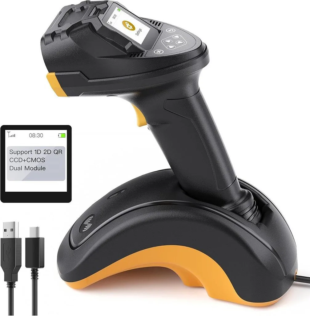 Inateck Scanner Χειρός Ασύρματο με Δυνατότητα Ανάγνωσης 2D και QR Barcodes N6001_BLACK - Image 1