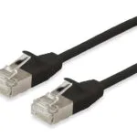 Equip F/FTP Cat.6a (Gigabit) Καλώδιο Δικτύου Ethernet 1.5m Μαύρο 606175