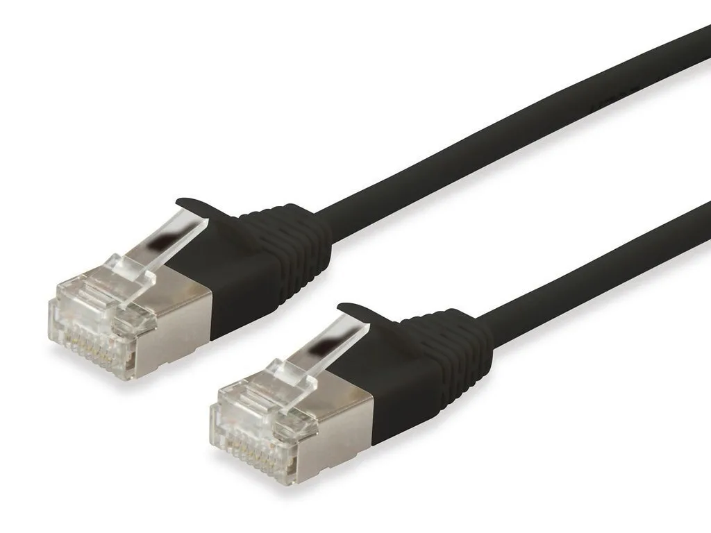 Equip F/FTP Cat.6a (Gigabit) Καλώδιο Δικτύου Ethernet 1.5m Μαύρο 606175 - Image 1