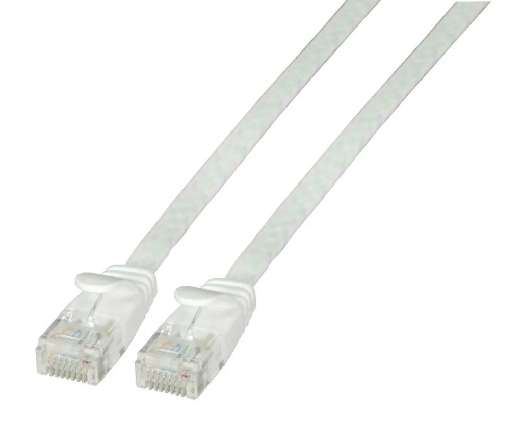 EFB Flat U/UTP Cat.6a (Gigabit) Καλώδιο Δικτύου Ethernet 3m Λευκό K8107WS.3 - Image 1