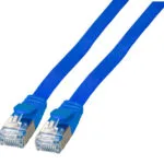 EFB Flat U/FTP (STP) Cat.6a (Gigabit) Καλώδιο Δικτύου Ethernet 1.5m Μπλε K5545BL.1,5