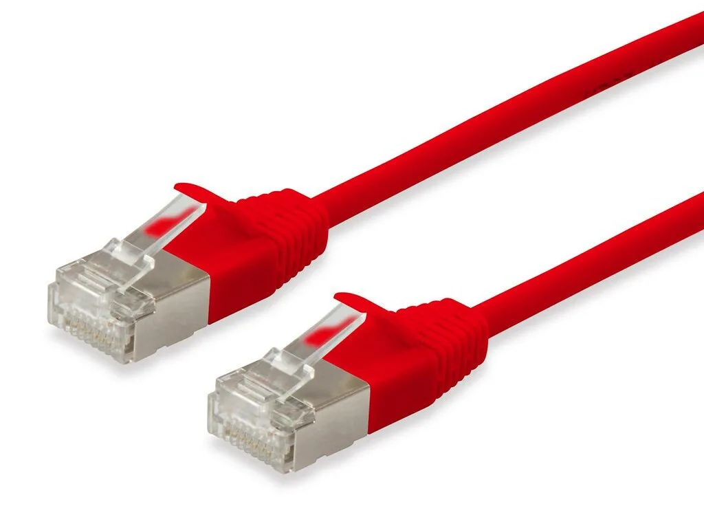 Equip F/FTP Cat.6a (Gigabit) Καλώδιο Δικτύου Ethernet 0.15m Κόκκινο 606178 - Image 1